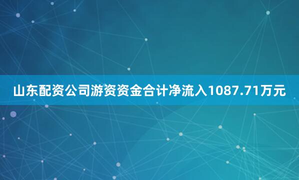 山东配资公司游资资金合计净流入1087.71万元